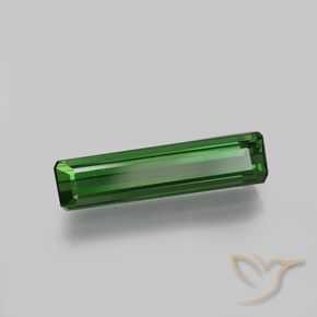 Tourmaline Vert naturelle Octogone / coupe Émeraude, 1.77 ct, VS