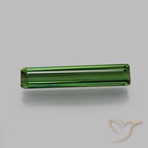 1.37ct Naturel Vert foncé Tourmaline, Taille émeraude, VS