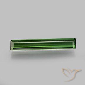 1.45ct Naturel Vert moyen-foncé Tourmaline, Taille émeraude, VVS-VS