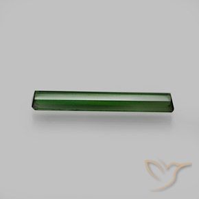 Tourmaline Vert moyen-foncé naturelle Octogone / coupe Émeraude, 1.45 ct, VVS-VS