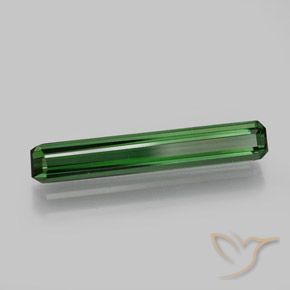 Tourmaline Vert naturelle Octogone / coupe Émeraude, 1.66 ct, VVS-VS