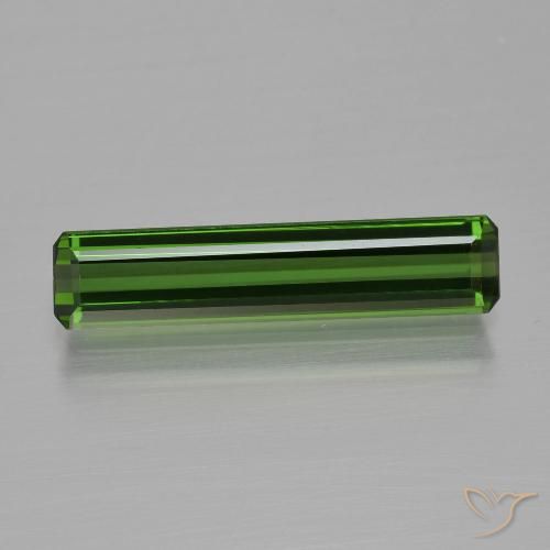 1.62ct Naturel Vert terreux Tourmaline, Taille émeraude, VVS-VS