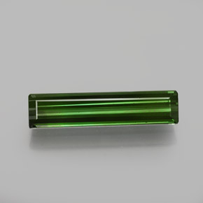 Tourmaline Vert foncé terreux naturelle Taille émeraude, 1.27 ct, VVS-VS