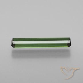 Tourmaline Vert terreux naturelle Octogone / coupe Émeraude, 1.14 ct, VVS