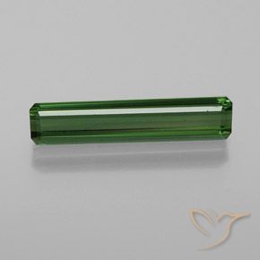 1.35ct Naturel Vert foncé Tourmaline, Taille émeraude, VVS-VS
