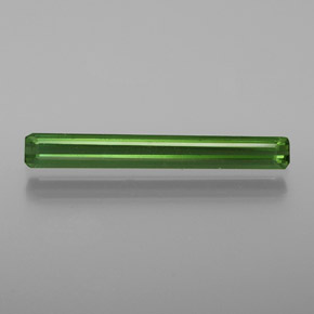 Tourmaline vert naturelle taille émeraude, 1,14 ct, VS