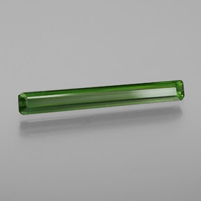 Tourmaline vert naturelle taille émeraude, 1,14 ct, VS