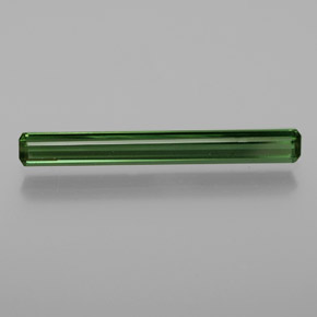 Tourmaline Vert foncé naturelle Taille émeraude, 1.13 ct, VS-SI