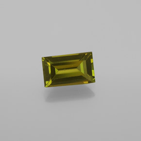 Tourmaline vert naturelle baguette, 1,05 ct, VS