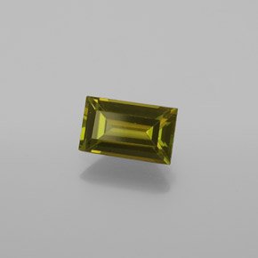 Tourmaline vert naturelle baguette, 1,05 ct, VS