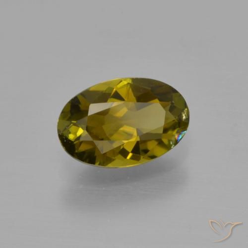 Tourmaline Brun moyen naturelle ovale, 1.05 ct, VS-SI