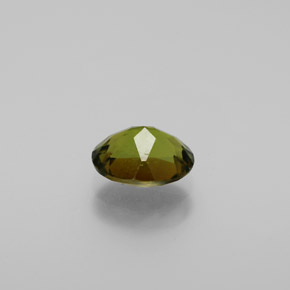 Tourmaline vert foncé naturelle coupe ovale, 1,28 ct, VS
