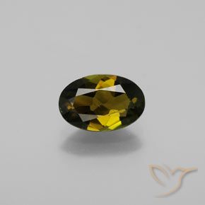 1.27ct Naturel Brun verdâtre doré Tourmaline, ovale, VVS
