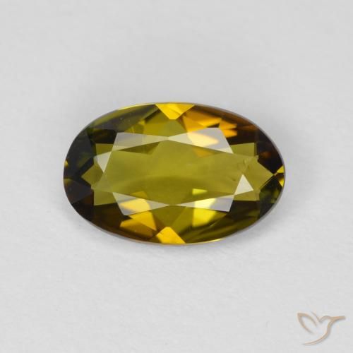 0.74ct Naturel Or moyen Tourmaline, ovale, VVS