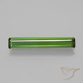 2.54ct Naturel Vert foncé Tourmaline, Taille émeraude, VVS