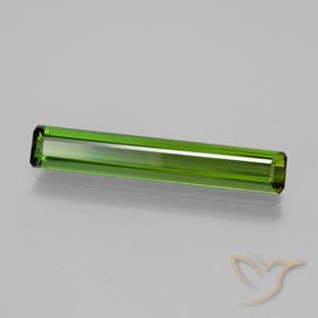 Tourmaline Vert foncé naturelle Octogone / coupe Émeraude, 2.54 ct, VVS