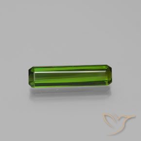 2.16ct Naturel Vert terreux Tourmaline, Taille émeraude, VS-SI