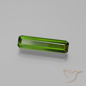 Tourmaline Vert terreux naturelle Octogone / coupe Émeraude, 2.16 ct, VS-SI