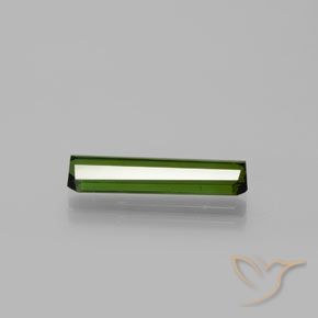 Tourmaline Vert terreux naturelle Octogone / coupe Émeraude, 2.16 ct, VS-SI