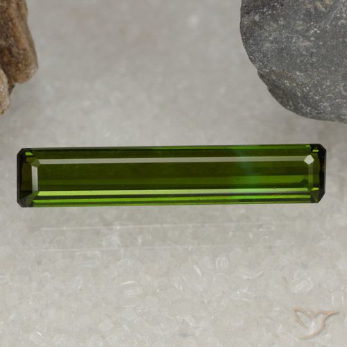 2.01ct Naturel Forêt verte Tourmaline, Taille émeraude, VVS-VS