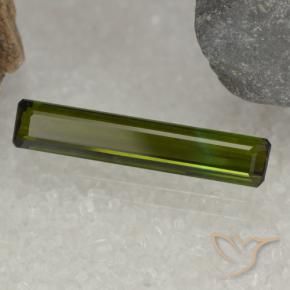 Tourmaline Forêt verte naturelle Octogone / coupe Émeraude, 2.01 ct, VVS-VS