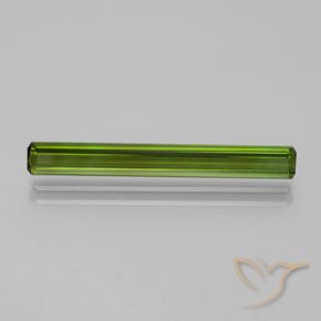 2.68ct Naturel Forêt verte Tourmaline, Taille émeraude, VVS
