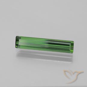 Tourmaline Vert naturelle Octogone / coupe Émeraude, 1.60 ct, VVS-VS