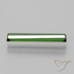 Tourmaline Vert foncé naturelle Octogone / coupe Émeraude, 1.25 ct, VVS