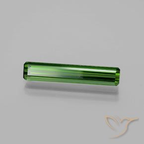 Tourmaline Vert terreux naturelle Octogone / coupe Émeraude, 2.27 ct, VVS-VS
