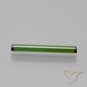 Tourmaline Vert foncé naturelle Octogone / coupe Émeraude, 1.16 ct, VVS-VS