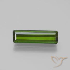 Tourmaline Forêt verte naturelle Taille émeraude, 1.52 ct, VVS-VS