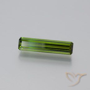 Tourmaline Vert foncé naturelle Octogone / coupe Émeraude, 1.97 ct, VVS-VS