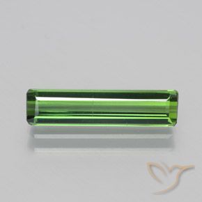 1.58ct Naturel Forêt verte Tourmaline, Taille émeraude, VS