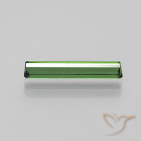 Tourmaline Vert foncé naturelle Octogone / coupe Émeraude, 1.45 ct, VVS-VS