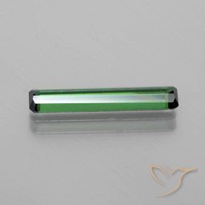 Tourmaline Vert forêt frais naturelle Octogone / coupe Émeraude, 1.50 ct, VS