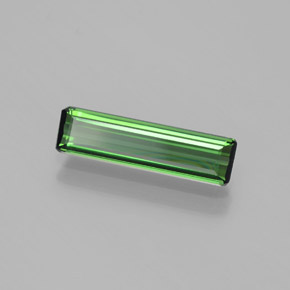 Tourmaline Vert naturelle Taille émeraude, 1.29 ct, VVS-VS