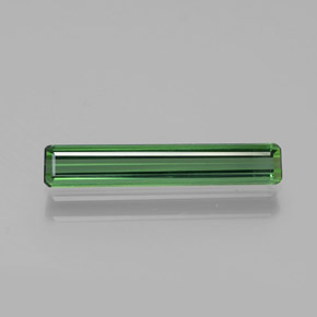 Tourmaline vert naturelle taille émeraude, 1,27 ct, VVS-VS