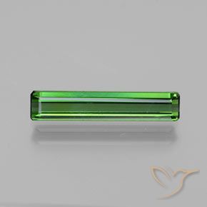1.42ct Naturel Vert moyen Tourmaline, Taille émeraude, VS