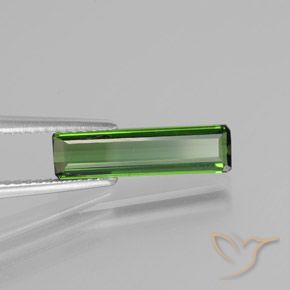 Tourmaline Vert moyen naturelle Octogone / coupe Émeraude, 1.43 ct, VS