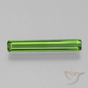 1.22ct Naturel Forêt verte Tourmaline, Taille émeraude, VS