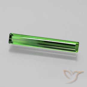 Tourmaline Vert naturelle Octogone / coupe Émeraude, 1.93 ct, VVS-VS