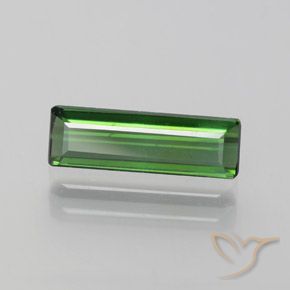 Tourmaline Vert naturelle Octogone / coupe Émeraude, 1.05 ct, VS