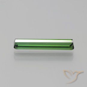 Tourmaline Vert naturelle Octogone / coupe Émeraude, 1.76 ct, VVS-VS