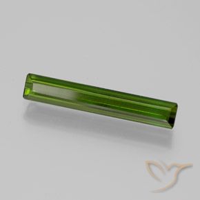 Tourmaline Vert foncé naturelle Octogone / coupe Émeraude, 1.43 ct, VVS