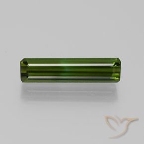 1.51ct Naturel Vert terreux Tourmaline, Taille émeraude, VVS