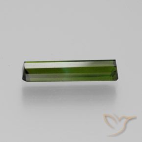 Tourmaline Vert terreux naturelle Octogone / coupe Émeraude, 1.51 ct, VVS