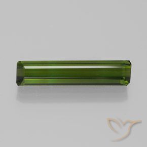 1.84ct Naturel Vert terreux Tourmaline, Taille émeraude, VVS