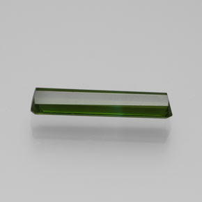 Tourmaline vert terreux naturelle taille émeraude, 1,26 ct, VVS