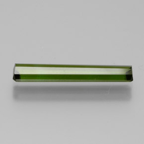 Tourmaline vert foncé naturelle taille émeraude, 1,25 ct, VVS-VS