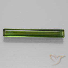 1.40ct Naturel Vert terreux Tourmaline, Taille émeraude, VVS-VS